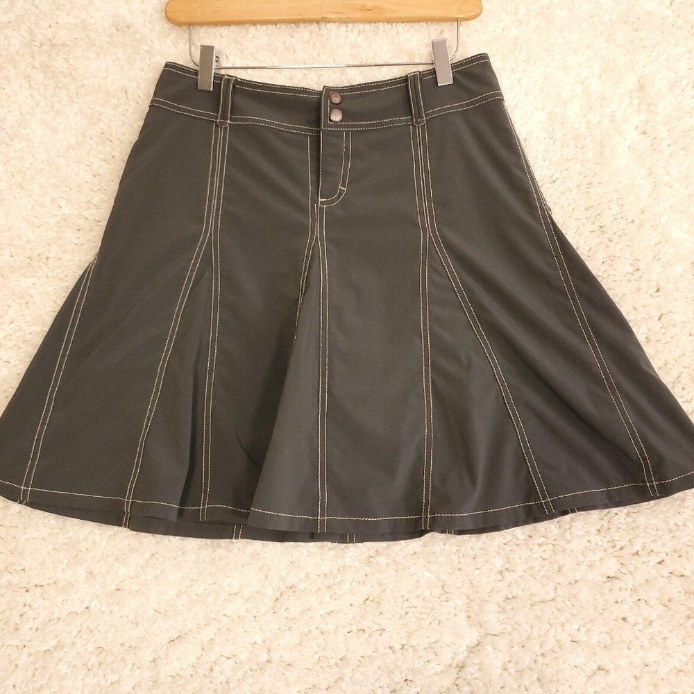 Athleta Skort Womens 4 Whatever Everyday Gray Stretch Shorts Pleated Activewear